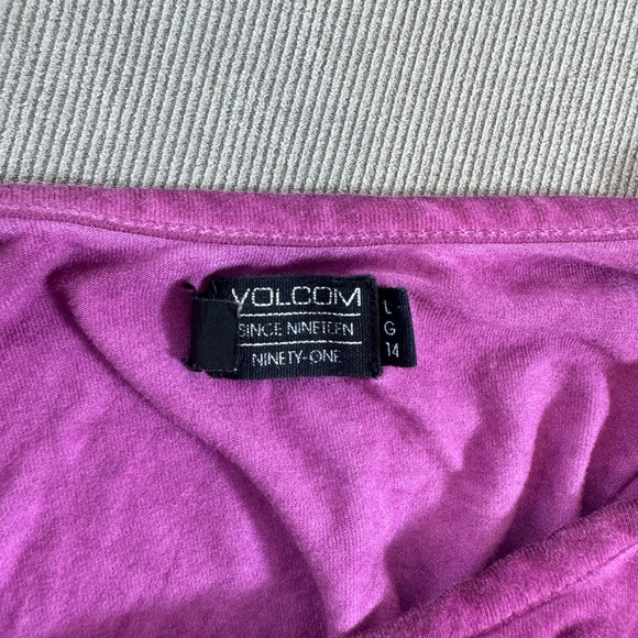 Volcom Women’s Pink Tank Top Twisted Straps Knot Optional Size L - Picture 3 of 6